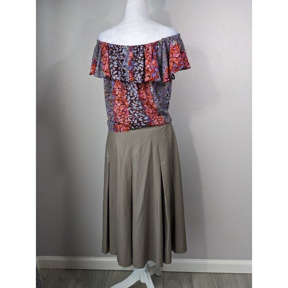 Anthropologie Maeve Floral Vallita Off-Shoulder Top Size Small Boho Blouse N39 - Picture 7 of 12